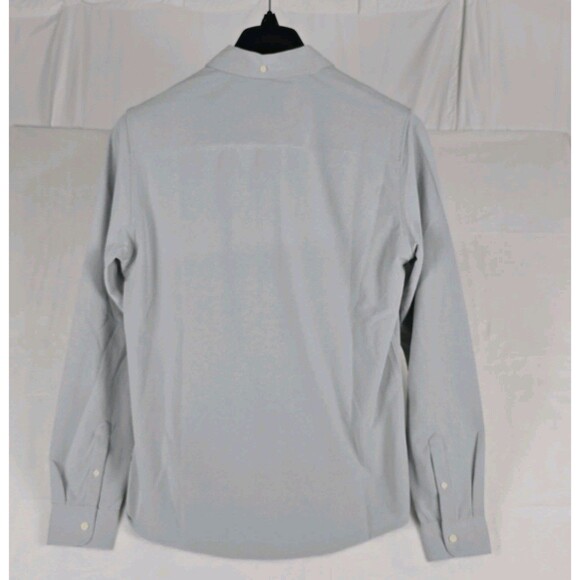 AG Green Label Men’s Oxford Button-Down Shirt Gray Size M Long Sleeve Casual - Picture 5 of 12